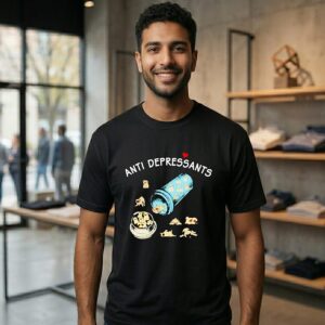 Cute Pug Antidepressants T-Shirt