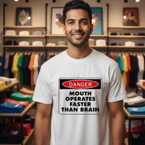 Danger Mouth Operates Faster Than Brain T-Shirt