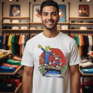 Denver Nuggets 2026 NBA Playoffs Cartoon Friends T-Shirt