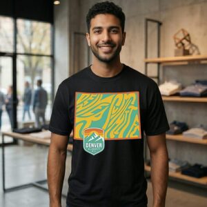Denver Summit Fc Groovy State Map 2026 T-Shirt