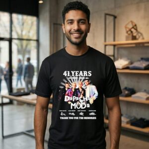 Depeche Mode 41 Years 1980-2021 Thank You For The Memories Signatures T-Shirt