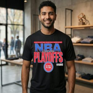 Detroit Pistons 2026 NBA Playoffs Logo T-Shirt