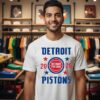 Detroit Pistons Playoffs 2026 Stars Logo T-Shirt