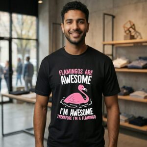 Flamingos Are Awesome I’m Awesome Therefore I’m A Flamingo T-Shirt