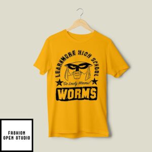 Funny Worm Mascot School T-Shirt