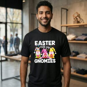 Happy Easter With My Gnomes Bunny Ears Egg T-Shirt