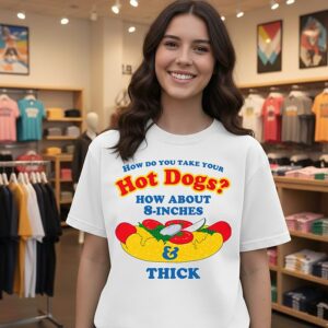 How Do You Take Your Hot Dogs How About 8-Inches Thick T-Shirt