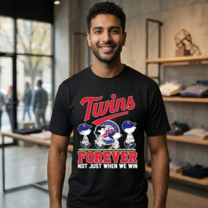 Minnesota Twins X Peanuts Walk Forever Not Just When We Win T-Shirt