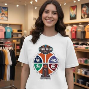 NCAA Women’s Final Four Phoenix 2026 Four It All Basketball Trophy Logo T-Shirt