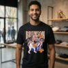 New York Knicks Jalen Brunson 2026 NBA Trio Autographed T-Shirt