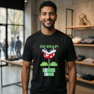 Nintendo Super Mario Piranha Plant Oh Snap T-Shirt