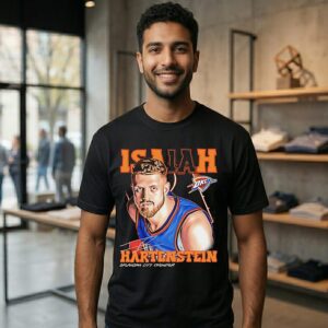 Oklahoma City Thunder Isaiah Hartenstein 2026 NBA Signature Airbrush T-Shirt