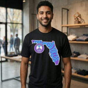 Orlando Pride Groovy State Map 2026 T-Shirt