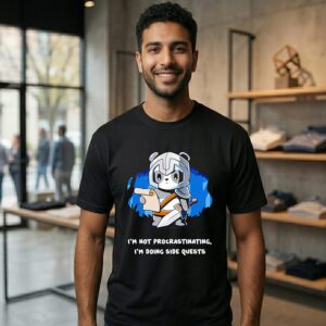 Panda I’m Not Procrastinating I’m Doing Side Quests T-Shirt