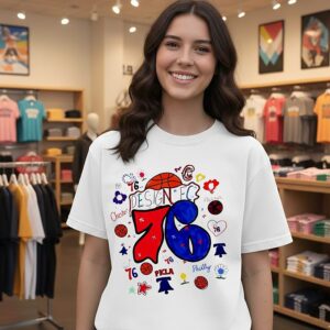 Philadelphia 76ers Design Fc T-Shirt