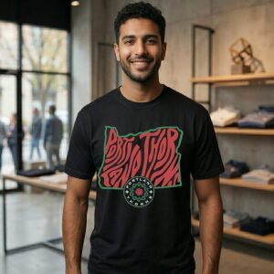 Portland Thorns Fc Groovy State Map 2026 T-Shirt