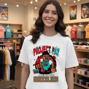 Project Pat Memphis Grizzlies Cartoon T-Shirt