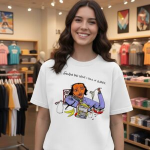 Salvidor Dali Eating A Bowl Of Surreal Caricature T-Shirt