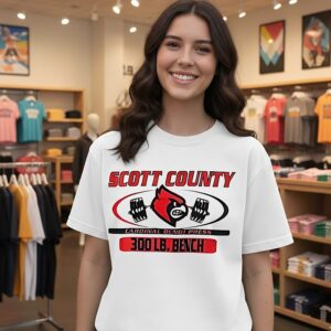 Scott County Cardinal Bench Press Gym T-Shirt