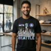Seattle City Sports Players Names City Skyline 2026 T-Shirt