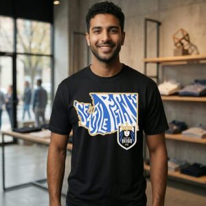 Seattle Reign Fc Groovy State Map 2026 T-Shirt
