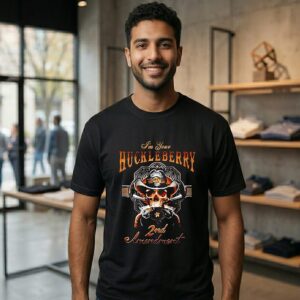 Skull I’m Your Huckleberry 2nd Amendment T-Shirt