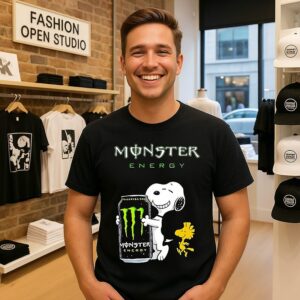 Snoopy And Woodstock X Monster Energy T-Shirt