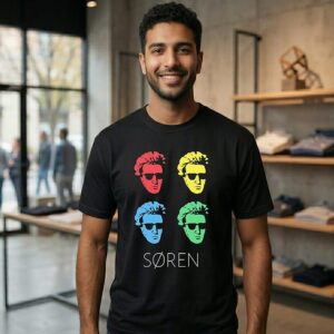 Soeren Kierkegaard Pop Art T-Shirt