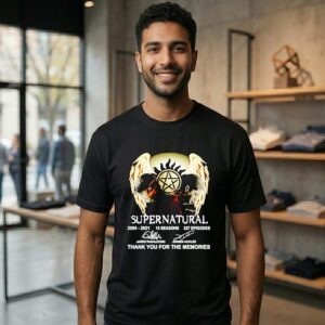 Supernatural 2005-2021 Thank You For The Memories Signatures T-Shirt