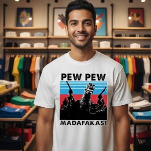 T-Rex Pew Pew Madafakas Dinosaurs T-Shirt
