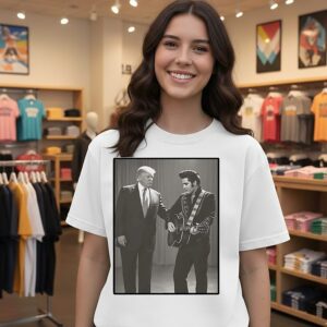 The King With The King Trump And Elvis T-Shirt