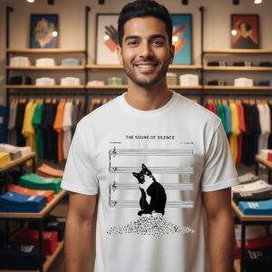 The Sound Of Silence Cat T-Shirt
