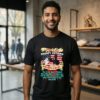 There’s This Grumpy Veteran Who Lights Up My Life America Flag T-Shirt