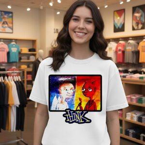 Think Devil And Angel Tv Skateboard 90s Classic T-Shirt