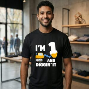 Truck I’m 1 And Diggin’ It T-Shirt-Copy
