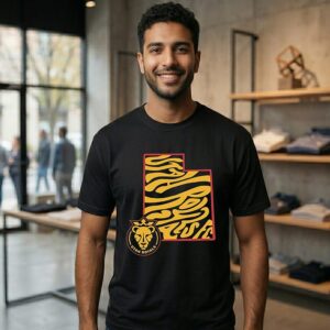 Utah Royals Fc Groovy State Map 2026 T-Shirt