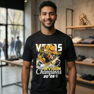 Vegas Golden Knights 2026 Pacific Division Champions Mascot T-Shirt
