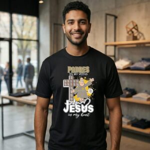 2026 San Diego Padres Baseball Mascot In My Veins Jesus In My Heart T-Shirt