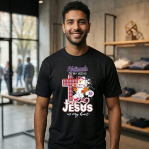 2026 Washington Nationals Baseball Mascot In My Veins Jesus In My Heart T-Shirt