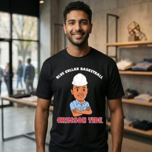 Alabama Labaron Philon Blue Collar Basketball Caricature T-Shirt