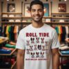 Alabama Men’s Basketball Blue Collar White Team Caricature T-Shirt