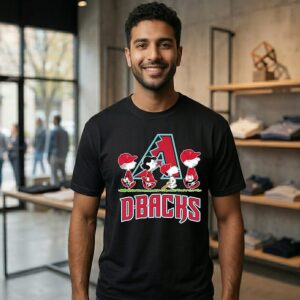 Arizona Diamondbacks Baseball X Peanuts Snoopy And Friends Abbey Road T-Shirt