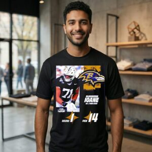 Baltimore Ravens Pick 14 Olaivavega Ioane 2026 NFL Draft T-Shirt