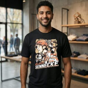 Beckett Sennecke Anaheim Ducks Hockey Signature 90s Bootleg T-Shirt