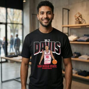 Bj Davis San Diego State Basketball Illustrated T-Shirt