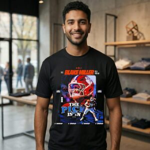 Blake Miller 17 Detroit Lions 2026 NFL Draft T-Shirt