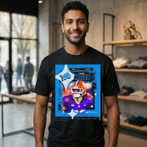 Blake Miller Round 1 Pick 17 From Tigers To Detroit Lions T-Shirt