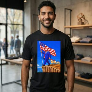 Blind Leader Trump And Sheep USA Flag T-Shirt