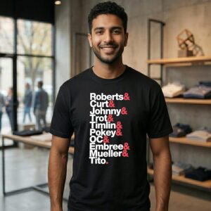 Boston Red Sox 2004 Robert Curt Johnny Trot Timlin Pokey Oc Embree Mueller Tito T-Shirt