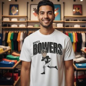 Brock Bowers Las Vegas Raiders Player Caricature T-Shirt